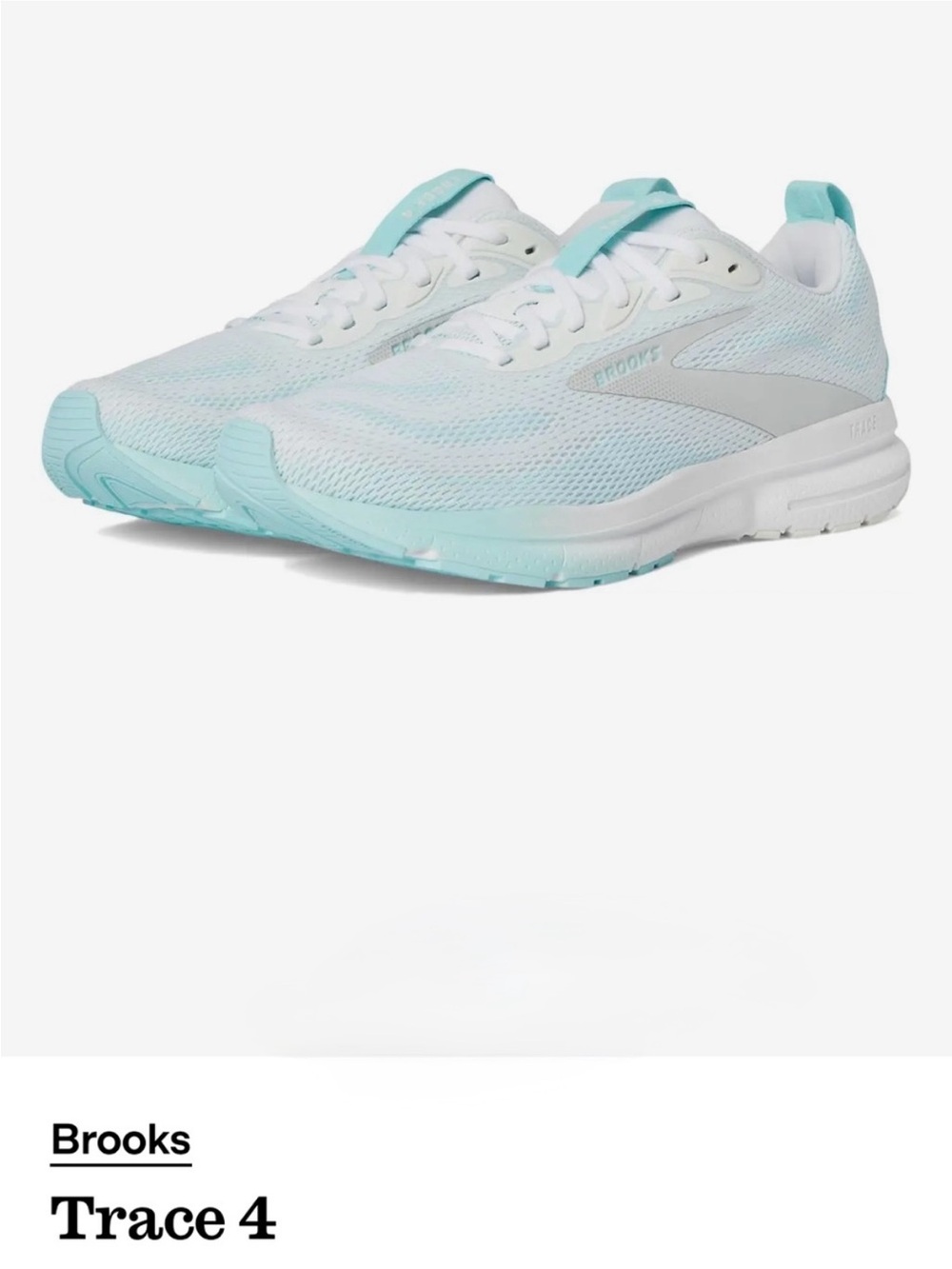 Brooks Trace 4 Women’s Running Shoes Core: Bright White/Limpet size 11 like new